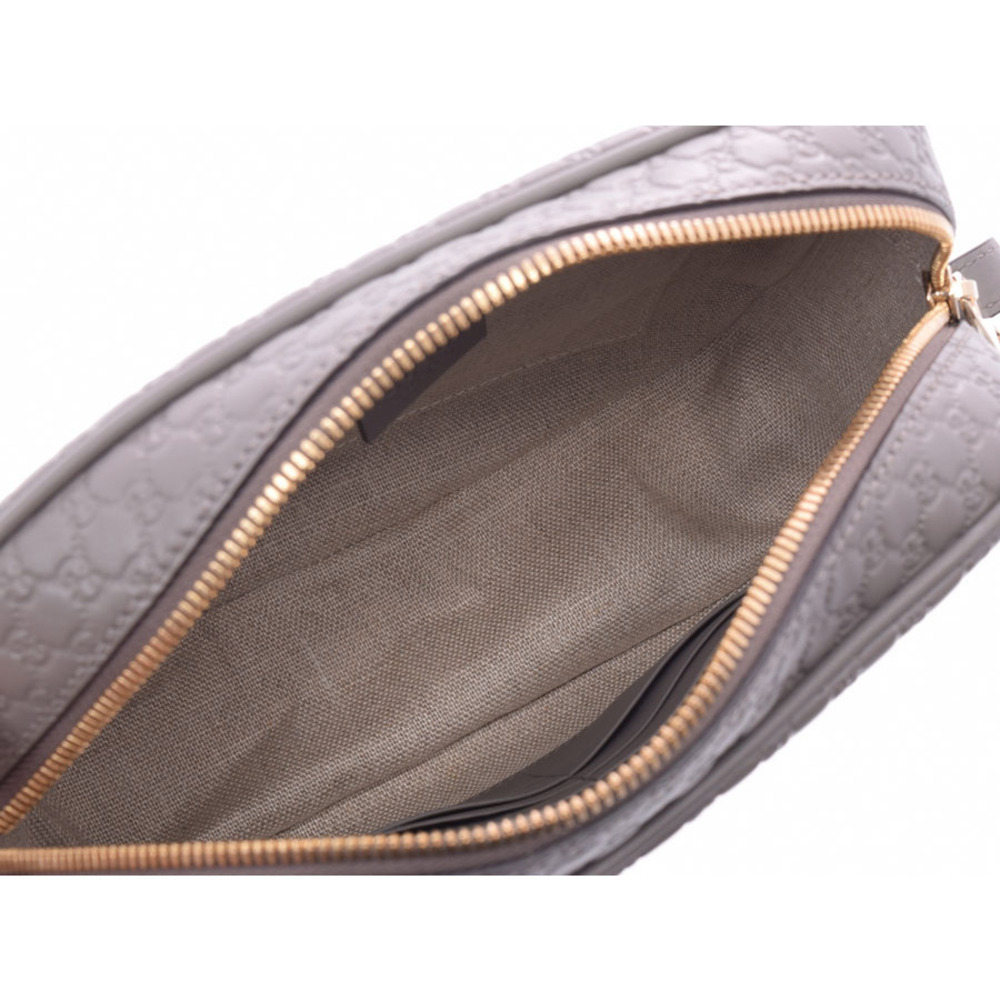 Gucci Bag Shoulder Leather GG ssima Gray - Picture 8 of 11